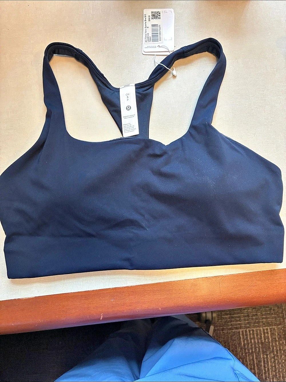 lululemon All-Time Hero Sports Bra B/C Sports Bra in Blue Size Small NWT